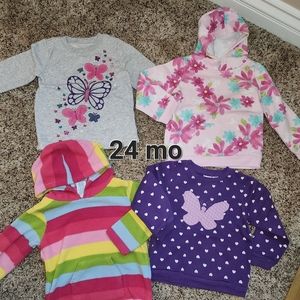 2T / 24mo Sweatshirts, pullover, zip ups, and Hoodie